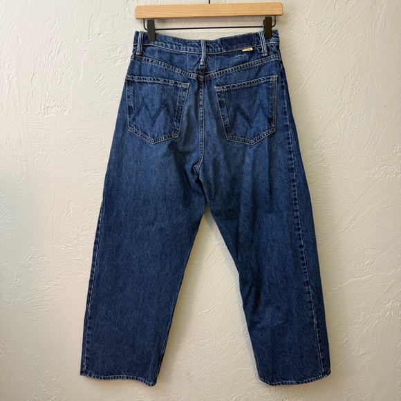 MOTHER Half-Pipe Ankle Jean in Dark Wash Blue Denim Straight Leg Jeans 27 - Picture 5 of 7